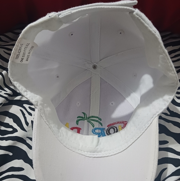 Men Florida multicolor embroidery white adjustable snap hat - Picture 9 of 10